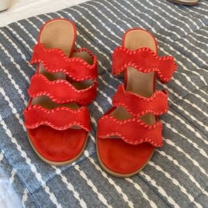 JACK ROGERS Heeled Sandal Red